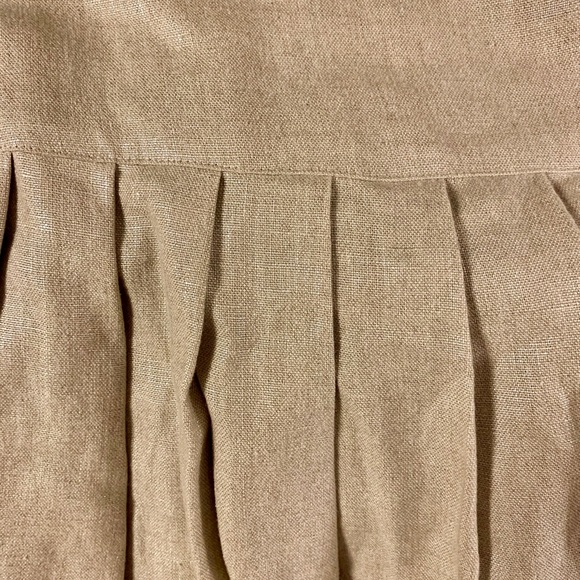 Linen metallic, pleated  wrap skirt - Picture 5 of 5